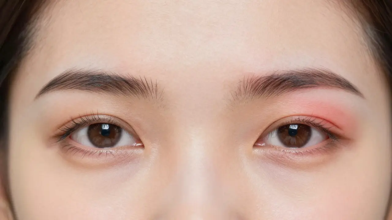 Split image comparing threaded brows with clean lines versus waxed brows with mild redness.