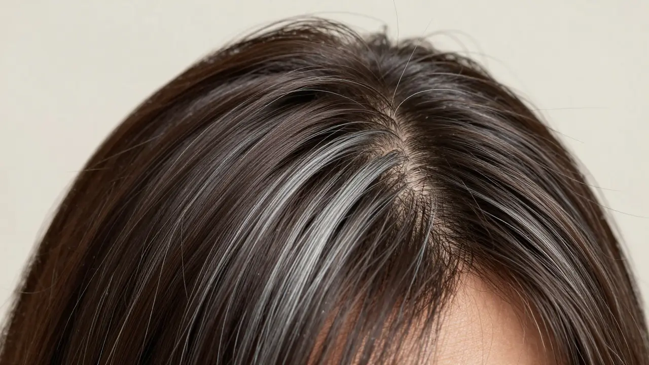 How to Transition from Dark Brown Hair with Gray to Light Brown