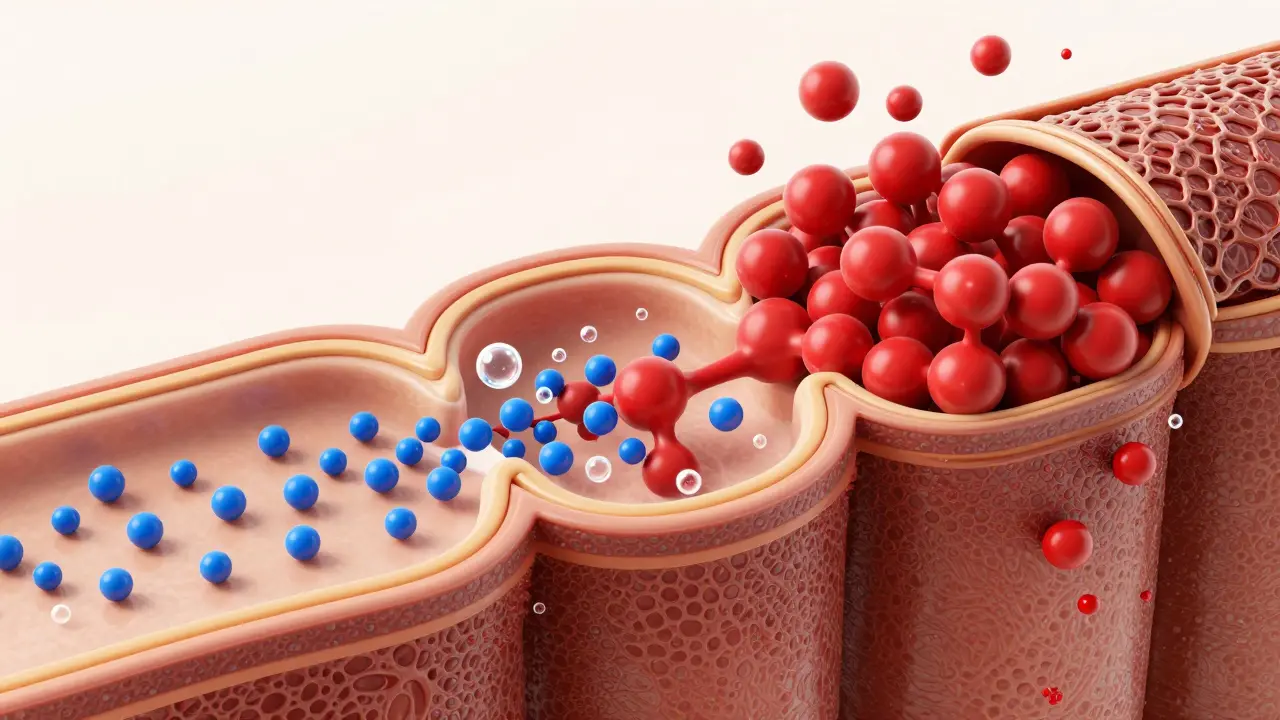 Molecular view of dye precursors reacting and locking into hair cortex