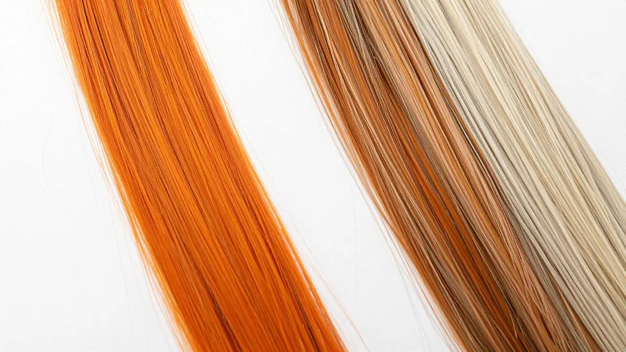 Conceptual art showing orange pigment mixing with beige dye to create mud