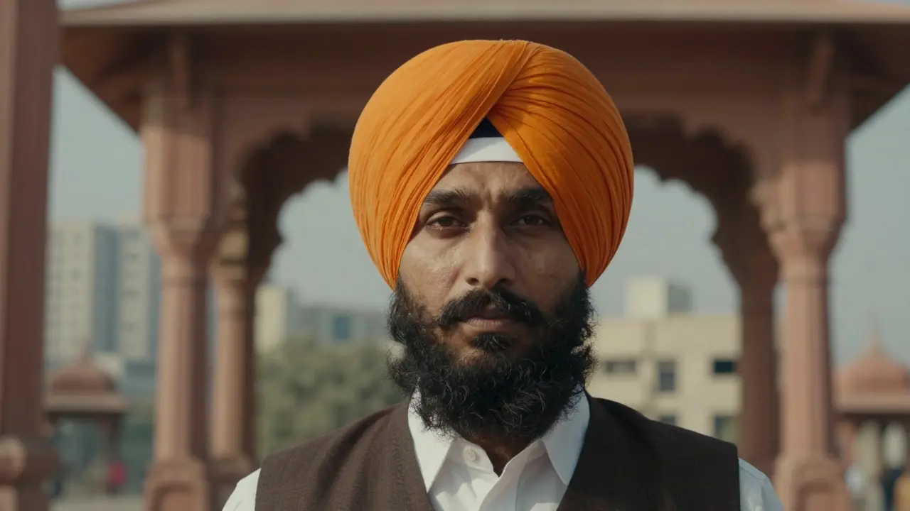 Sikh man in turban representing cultural heritage and faith